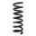 Suspension spring set rear coil spring 298mm SPIDAN for MERCEDES C KLASSE W204