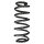 Suspension spring set front coil spring 337mm SPIDAN for AUDI A6 C6