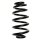Fahrwerksfeder-Set hinten Schraubenfeder 287mm SPIDAN für AUDI A4 B7