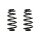 Suspension spring set rear coil spring 287mm SPIDAN for AUDI A4 B7