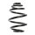 Suspension spring set rear coil spring 214mm SPIDAN for OPEL CORSA C