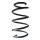 Suspension spring set front coil spring 345mm SPIDAN for CITROËN JUMPER II