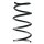 Suspension spring set front coil spring 318mm SPIDAN for DACIA LOGAN Pick up