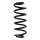 Suspension spring set rear coil spring 305mm SPIDAN for OPEL ASTRA K