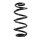 Fahrwerksfeder-Set hinten Schraubenfeder 268mm SPIDAN für AUDI A4 B9