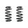 Suspension spring set front coil spring 269mm SPIDAN for AUDI A4 B6