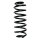 Suspension spring set rear coil spring 335mm SPIDAN for BMW 5 Touring