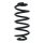 Fahrwerksfeder-Set hinten Schraubenfeder 258mm SPIDAN für RENAULT TWINGO III