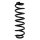 Suspension spring set rear coil spring 357mm SPIDAN for AUDI A3 Cabriolet