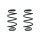 Suspension spring set rear coil spring 281mm SPIDAN for MERCEDES B CLASS