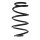 Suspension spring set front coil spring 274mm SPIDAN for AUDI TT 8J3
