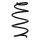 Fahrwerksfeder-Set vorne Schraubenfeder 319mm SPIDAN für OPEL ASTRA K