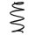 Suspension spring set front coil spring 319mm SPIDAN for OPEL ASTRA K