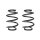Suspension spring set rear coil spring 213mm SPIDAN for MERCEDES A CLASS W176