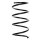Fahrwerksfeder-Set vorne Schraubenfeder 304mm SPIDAN für RENAULT TWINGO I