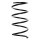 Suspension spring set front coil spring 304mm SPIDAN for RENAULT TWINGO I