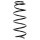 Suspension spring set front coil spring 355mm SPIDAN for CITROËN C1 PM