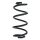 Fahrwerksfeder-Set hinten Schraubenfeder 271mm SPIDAN für HONDA JAZZ II