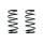 Suspension spring set rear coil spring 275mm SPIDAN for DAIHATSU TERIOS J1