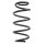 Suspension spring set front coil spring 323mm SPIDAN for SEAT ALTEA 5P1