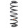 Suspension spring set rear coil spring 364mm SPIDAN for VW GOLF V