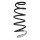 Suspension spring set front coil spring 388mm SPIDAN for PEUGEOT 207/207+ WA
