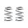 Fahrwerksfedern-Set vorne Schraubenfeder 254mm SPIDAN für u.a. MG MG ZT