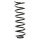 Suspension spring set rear coil spring 383mm SPIDAN for AUDI A4 B5