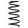 Suspension spring set front coil spring 313mm SPIDAN for RENAULT CLIO I