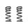 Suspension spring set rear coil spring 362mm SPIDAN for PAJERO IV