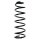 Suspension spring set rear coil spring 419mm SPIDAN for CITROËN C8 EA