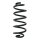 Suspension spring set rear coil spring 268mm SPIDAN for RENAULT TWINGO III