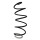 Suspension spring set front coil spring 446mm with sleeve SPIDAN for CITROËN C3