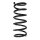 Suspension spring set rear coil spring 347mm SPIDAN for VOLVO XC60 I