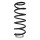 Suspension spring set front coil spring 378mm SPIDAN for PEUGEOT 407 6D