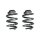 Fahrwerksfeder-Set hinten Schraubenfeder 261mm SPIDAN für VW TRANSPORTER T6