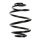 Suspension spring set rear coil spring 220mm SPIDAN for OPEL CORSA B