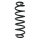 Suspension spring set rear coil spring 348mm SPIDAN for VW GOLF VII