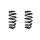 Fahrwerksfeder-Set hinten Schraubenfeder 281mm SPIDAN für AUDI A4 B7