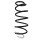 Suspension spring set front coil spring 383mm SPIDAN for PEUGEOT 207/207+ WA