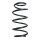 Suspension spring set front coil spring 329mm SPIDAN for SAAB 9 3 estate