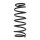 Suspension spring set rear coil spring 291mm SPIDAN for DAEWOO MATIZ M100