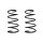 Suspension spring set front coil spring 321mm SPIDAN for TOYOTA COROLLA