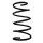 Suspension spring set front coil spring 321mm SPIDAN for TOYOTA COROLLA