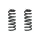 Fahrwerksfeder-Set hinten Schraubenfeder 336mm SPIDAN für OPEL INSIGNIA A
