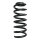Suspension spring set rear coil spring 336mm SPIDAN for OPEL INSIGNIA A