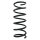 Suspension spring set rear coil spring 348mm SPIDAN for VOLVO V70 III