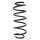Suspension spring set rear coil spring 306mm SPIDAN for CITROËN C1 II