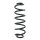 Suspension spring set rear coil spring 349mm SPIDAN for AUDI Q5 8RB
