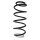 Suspension spring set front coil spring 351mm SPIDAN for PEUGEOT 407 6D